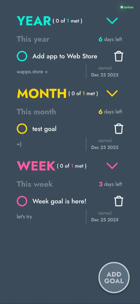 Year Month Week screenshots 1
