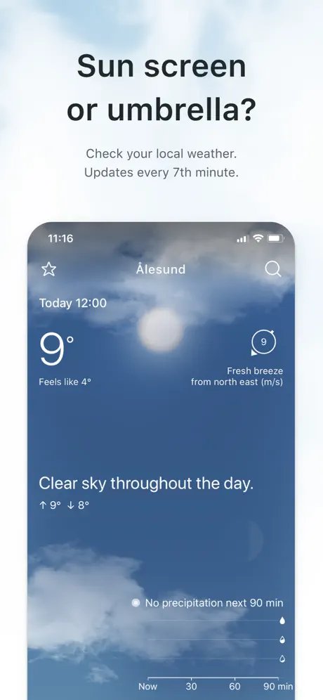Yr.no screenshots 1